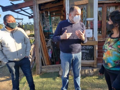 El diputado Garate junto a emprendedores de Tres Arroyos