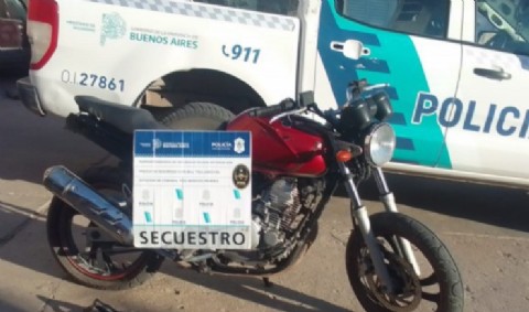 Tres Arroyos: la Secretaría de Seguridad recuperó la moto que le habían robado a un turista brasilero