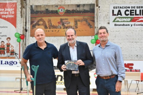 Programa Clubes de Pie: reinauguraron el gimnasio Daniel Lacunza del Club Alem