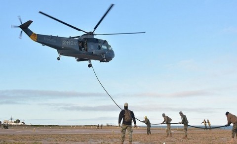 Las Fuerzas se entrenan en Puerto Belgrano y Monte Hermoso