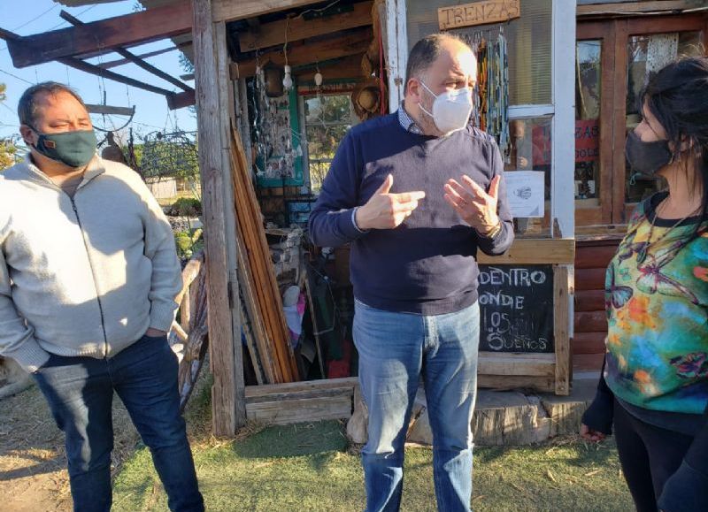 El diputado Garate junto a emprendedores de Tres Arroyos