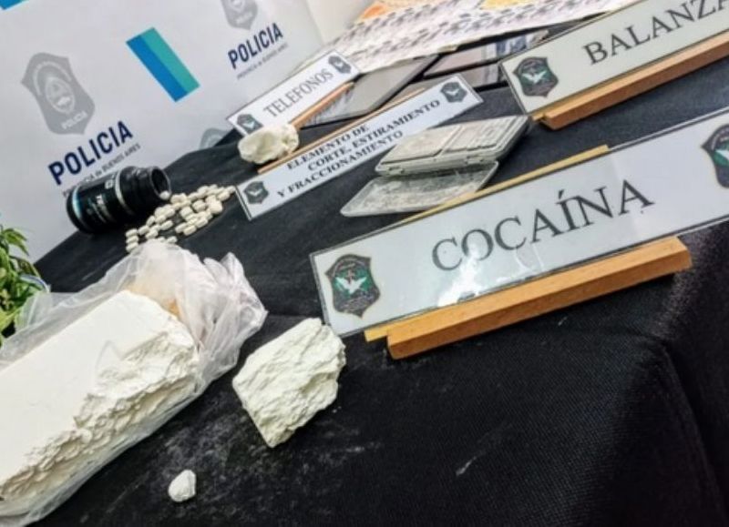 Allanamiento en Punta Alta: secuestran casi medio kilo de cocaína