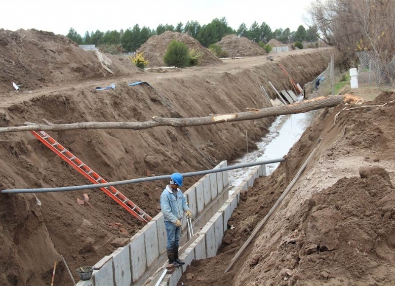 Villarino: avance de obras en Pedro Luro