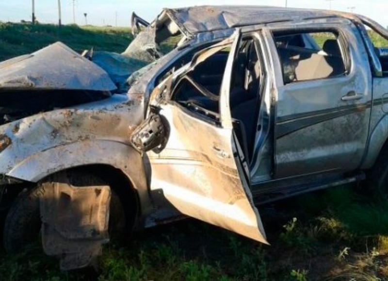 San Luis: falleció un bahiense tras volcar con su familia